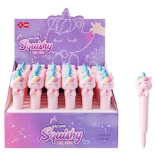 Squishy gelové pero model jednorožce modrý inkoust 0,5 mm