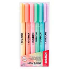 Kores High Liner Pastel zvýrazňovač 6 ks