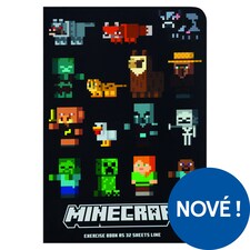 Minecraft Linkovaný sešit A5 32 listů