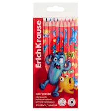 Erich Krause Jolly Friends Mix pastelky 12 ks