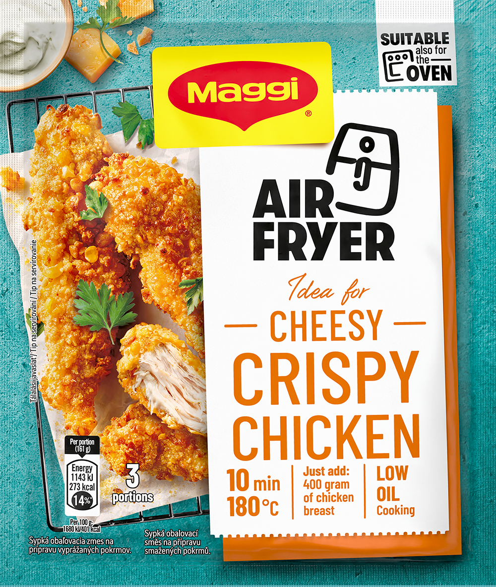 Maggi Air Fryer nápady Křupavé kuře se sýrem