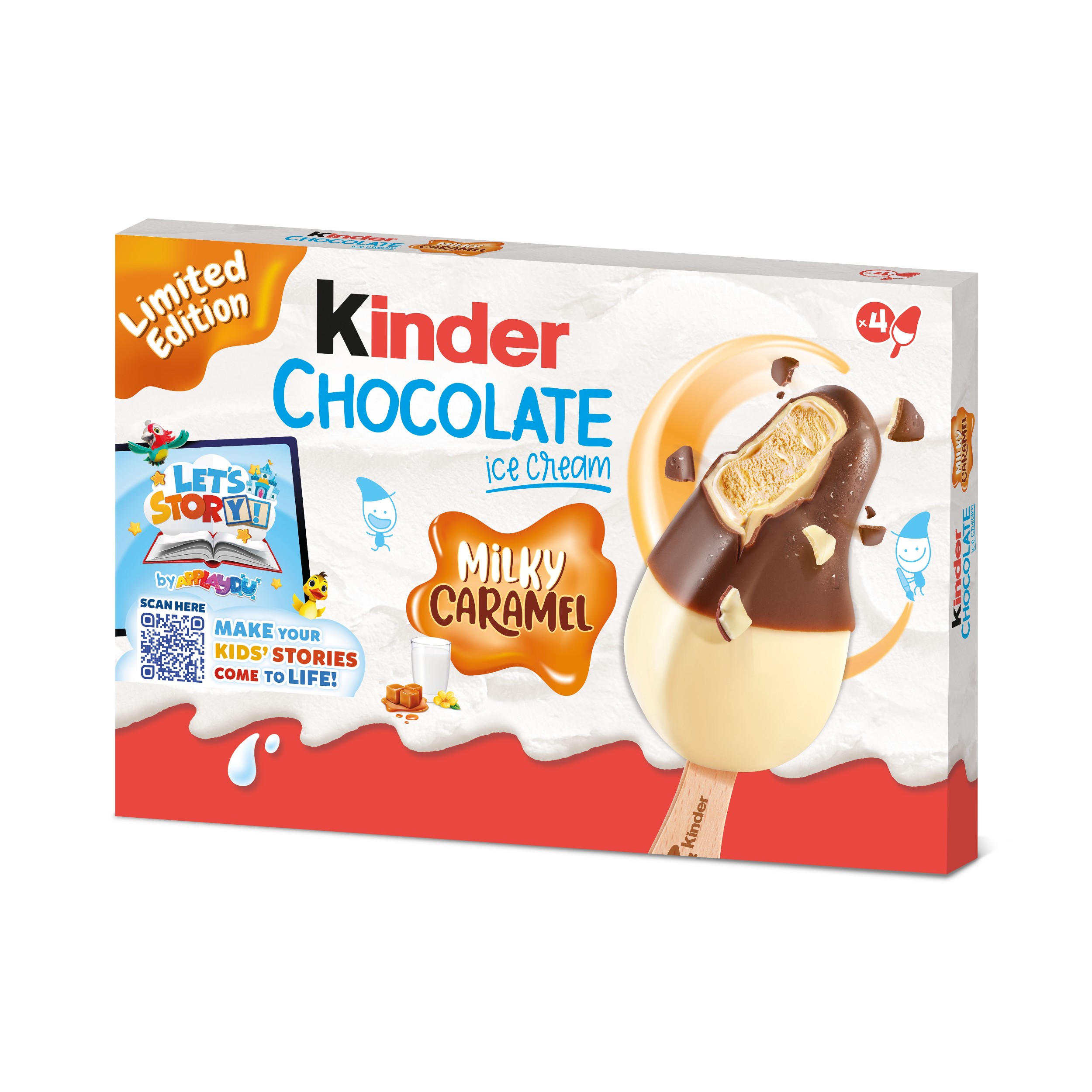 Kinder čokoláda karamel zmrzlina 4x38g