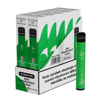 ELF BAR Kiwi Passion Fruit Guava kolek U 10 ks