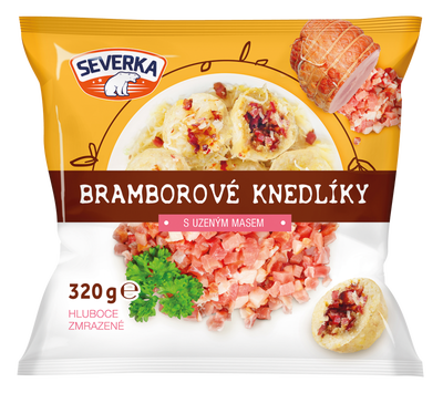 Severka Bramborové knedlíky s uzeným masem