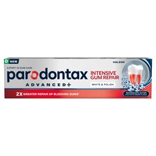 Parodontax Advanced+ Intensive Gum Repair White & Polish zubní pasta s fluoridem 75ml