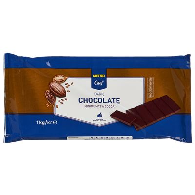 METRO Chef Čokoláda tmavá 72 % 1 kg