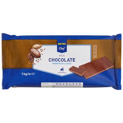 METRO Chef Čokoláda mléčná 33 % 1 kg