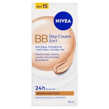 Nivea Hydratační denní BB krém 5 v 1 pro tmavší odstín pleti OF 15 50ml