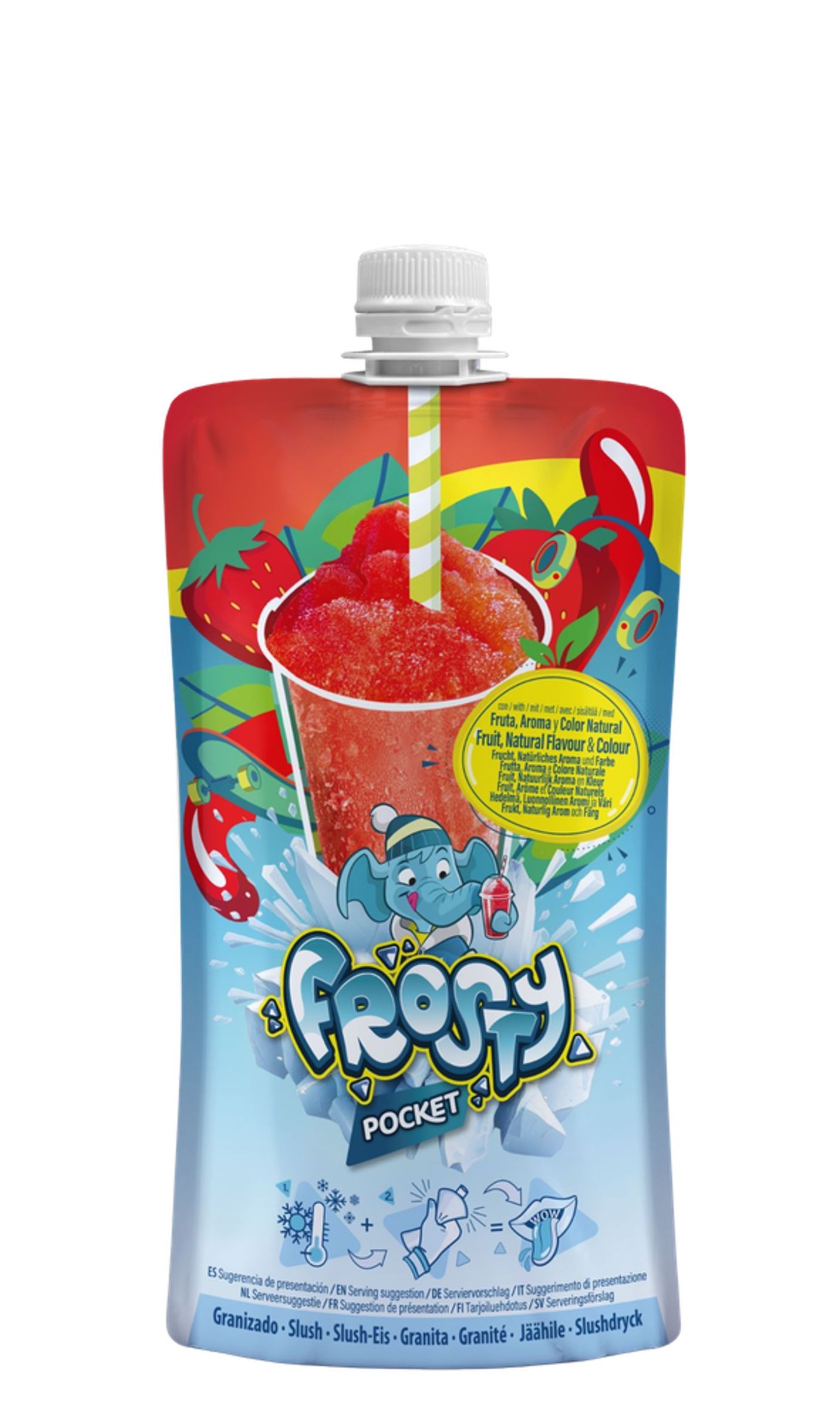 Ledová tříšť jahoda 160g