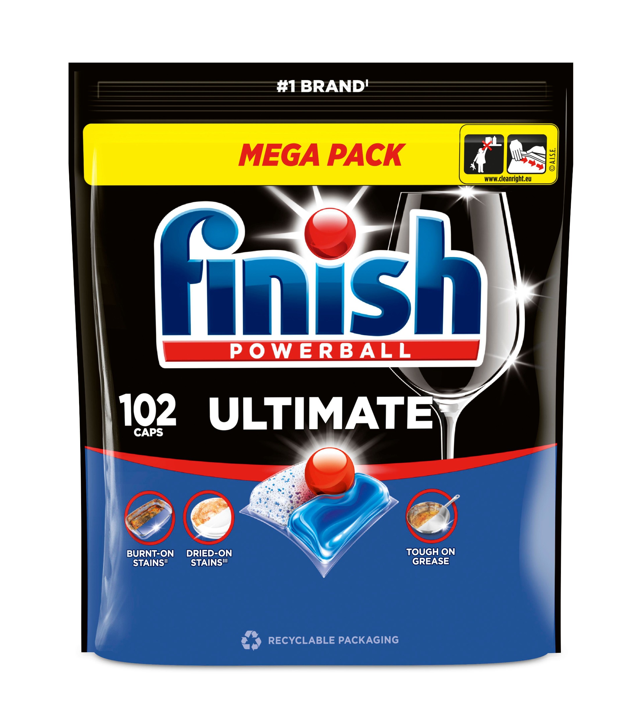 Finish Ultimate kapsle do myčky nádobí - Fresh 102 ks