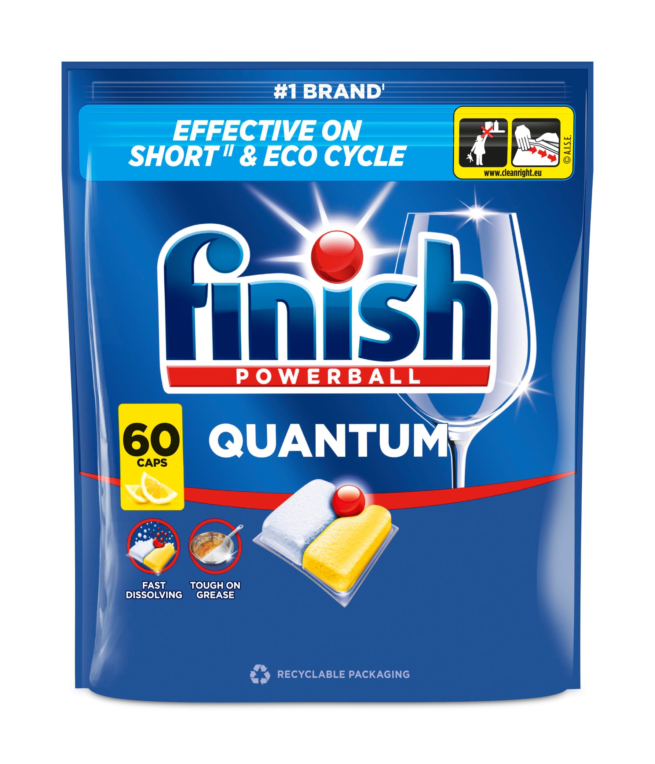 Finish Quantum kapsle do myčky nádobí - Lemon 60 ks
