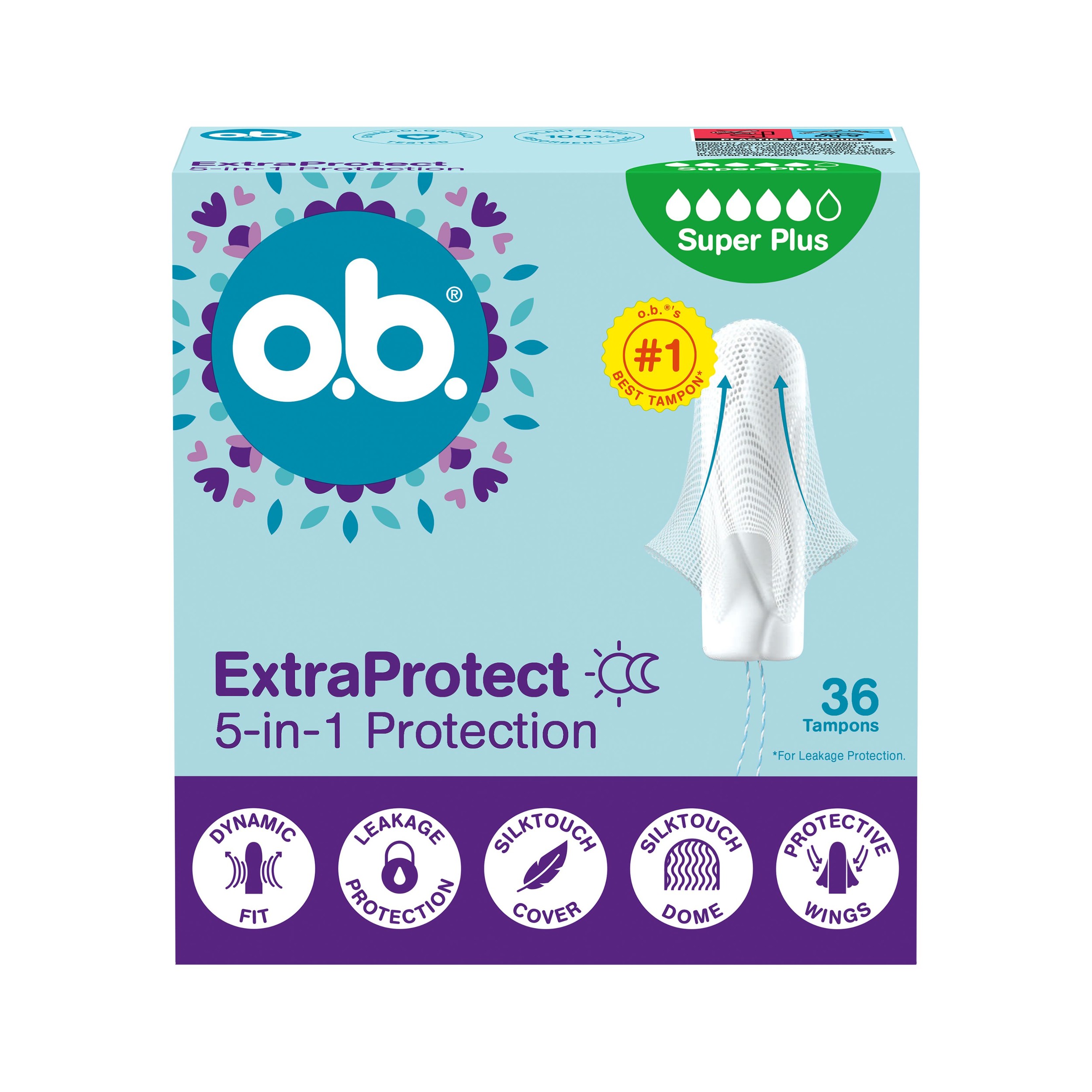 o.b. Extra Protect Super Plus 36  ks