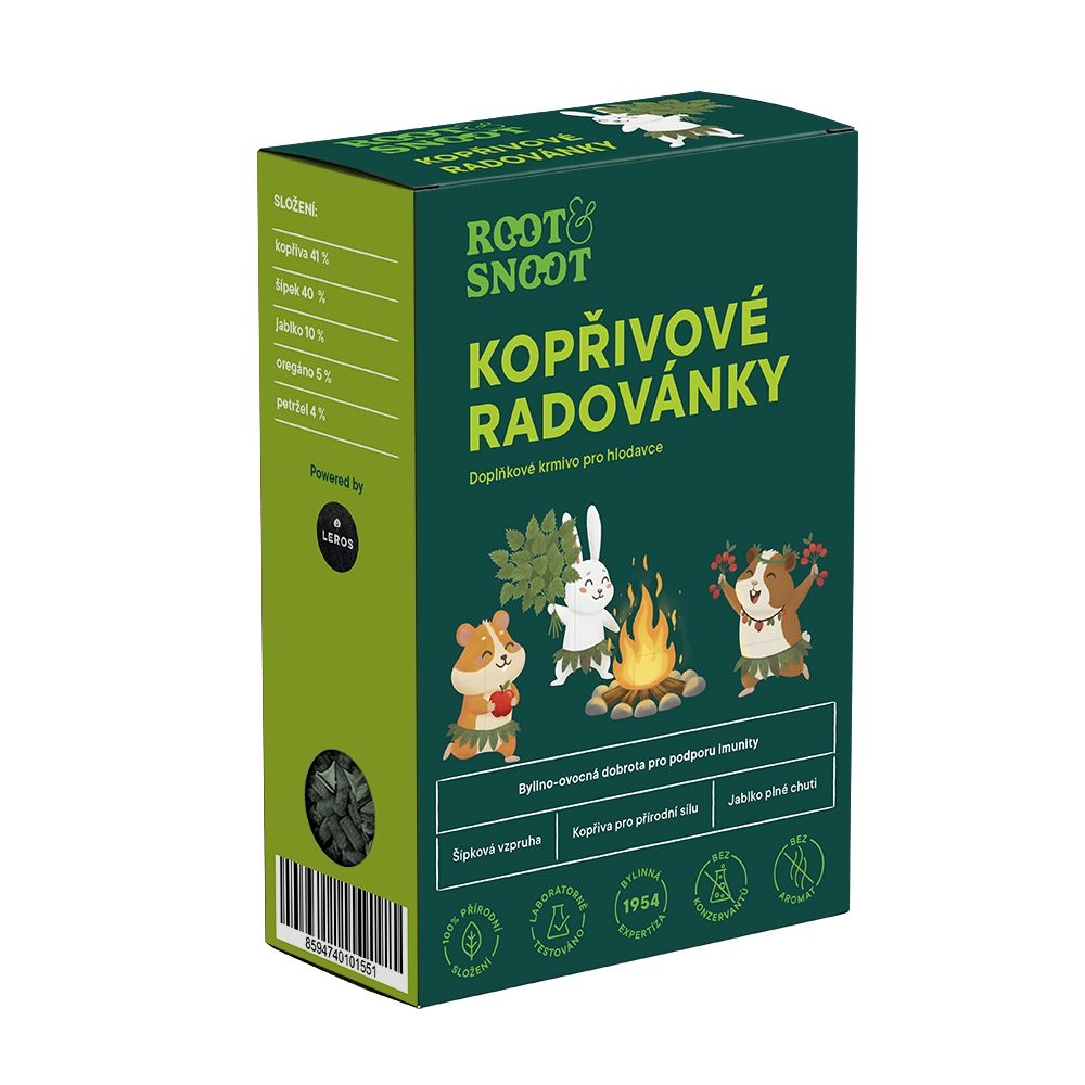 Root & Snoot Kopřivové radovánky pro hlodavce granule 200 g