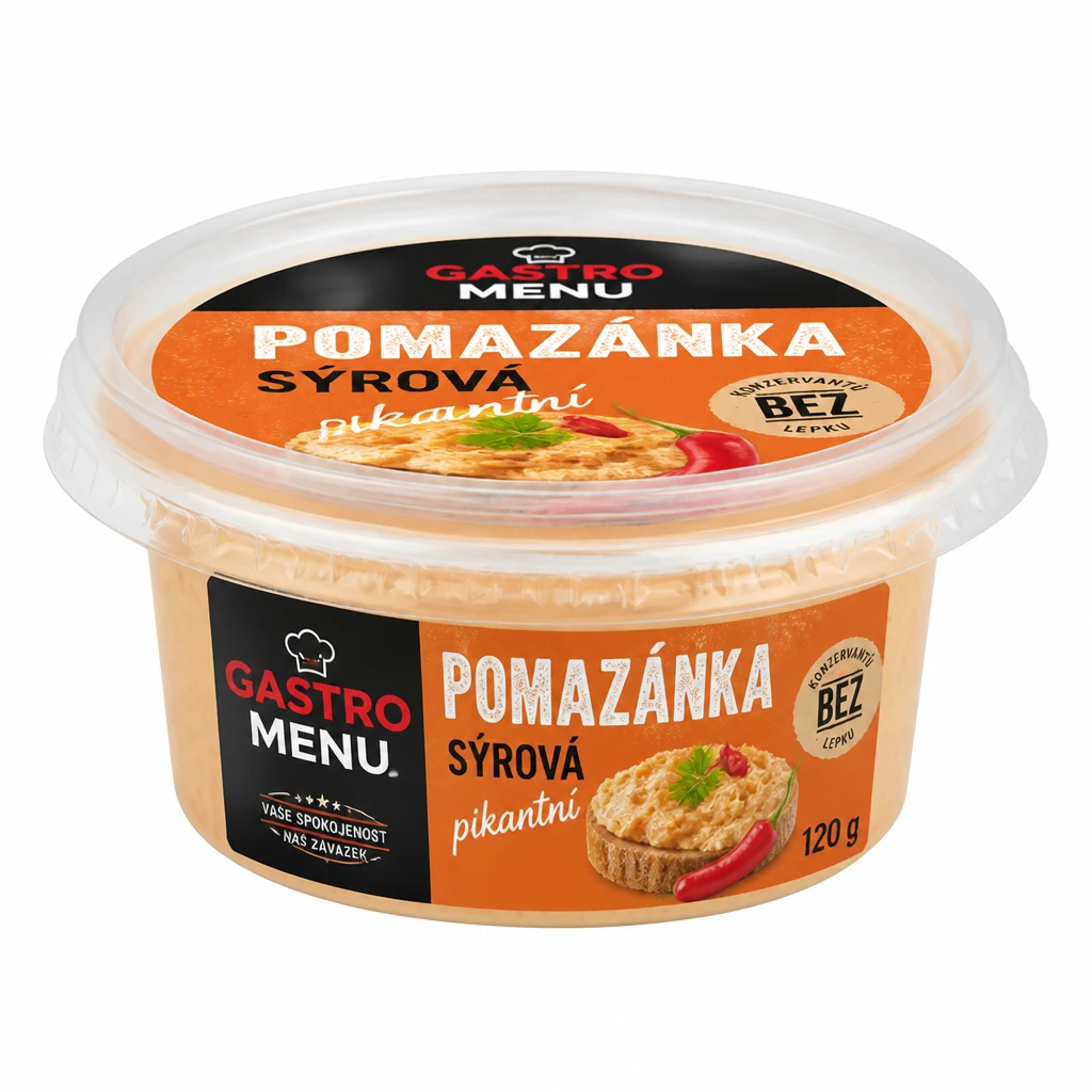 GASTRO MENU Pomazánka sýrová pikant chlaz. 120 g