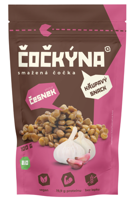 Čočkýna BIO smažená čočka - česnek