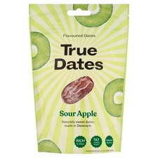 True Dates Vypeckované datle s příchutí kyselého jablka 100g