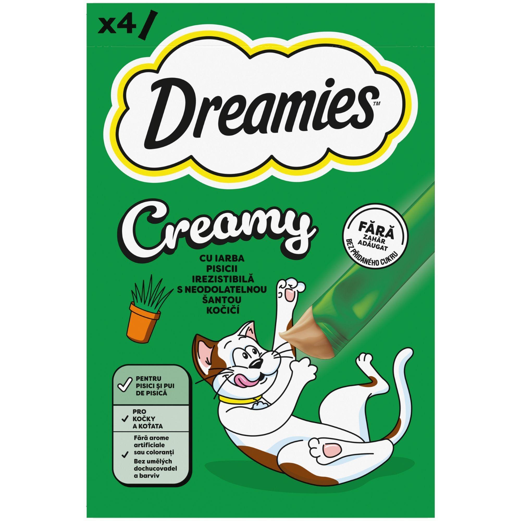 Dreamies Creamy pamlsky se šantou kočičí pro kočky 4×10 g