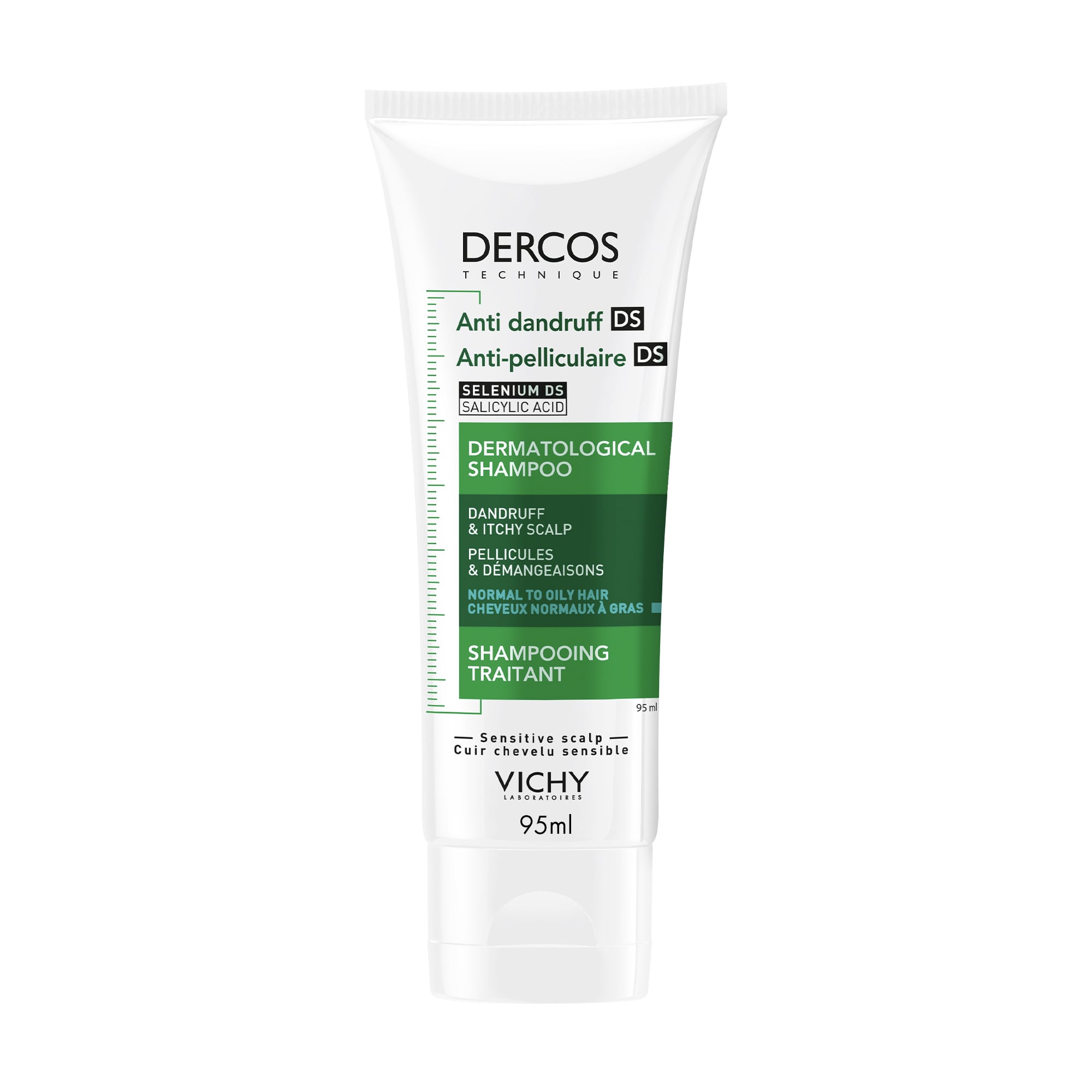VICHY DERCOS Šampon proti lupům mastné vlasy 95ml