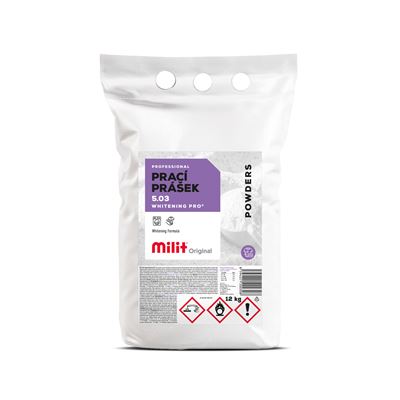 Milit Whitening Pro Prací prášek 12 kg