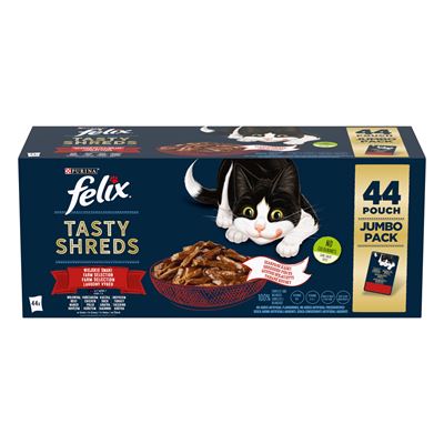 felix Tasty Shreds kapsičky pro kočky 44 x 80 g