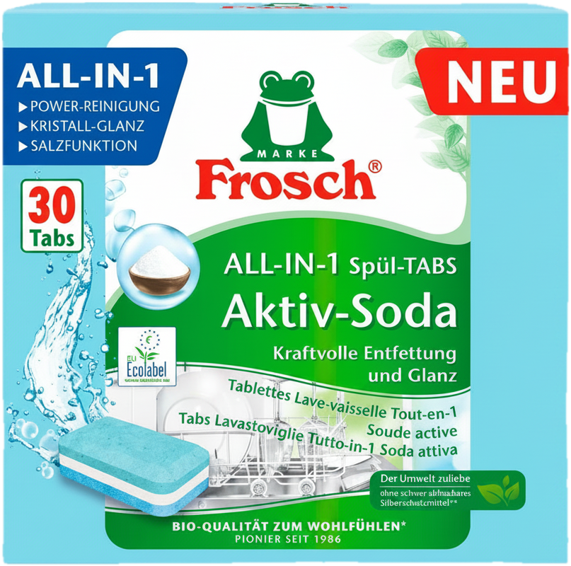 Frosch Tablety do myčky all-in-1 s aktivní sodou