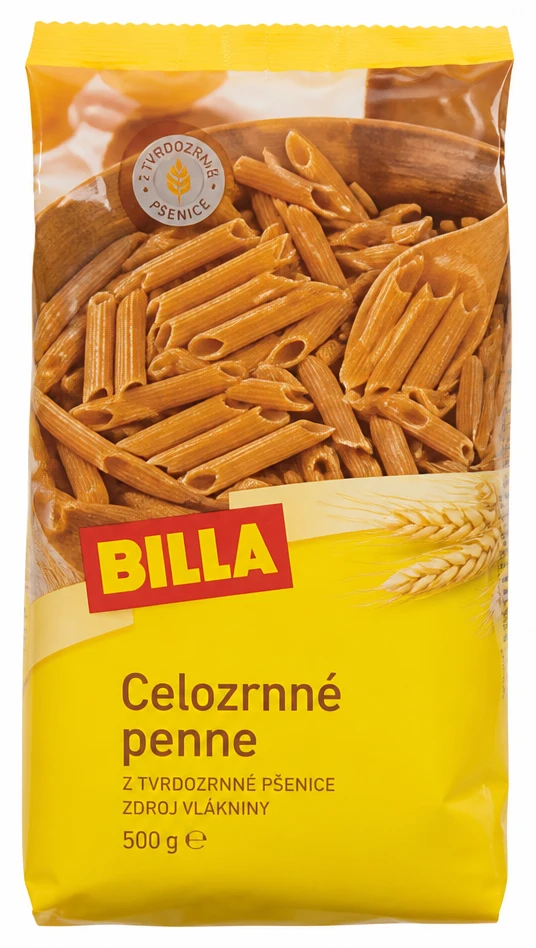 BILLA Celozrnné penne