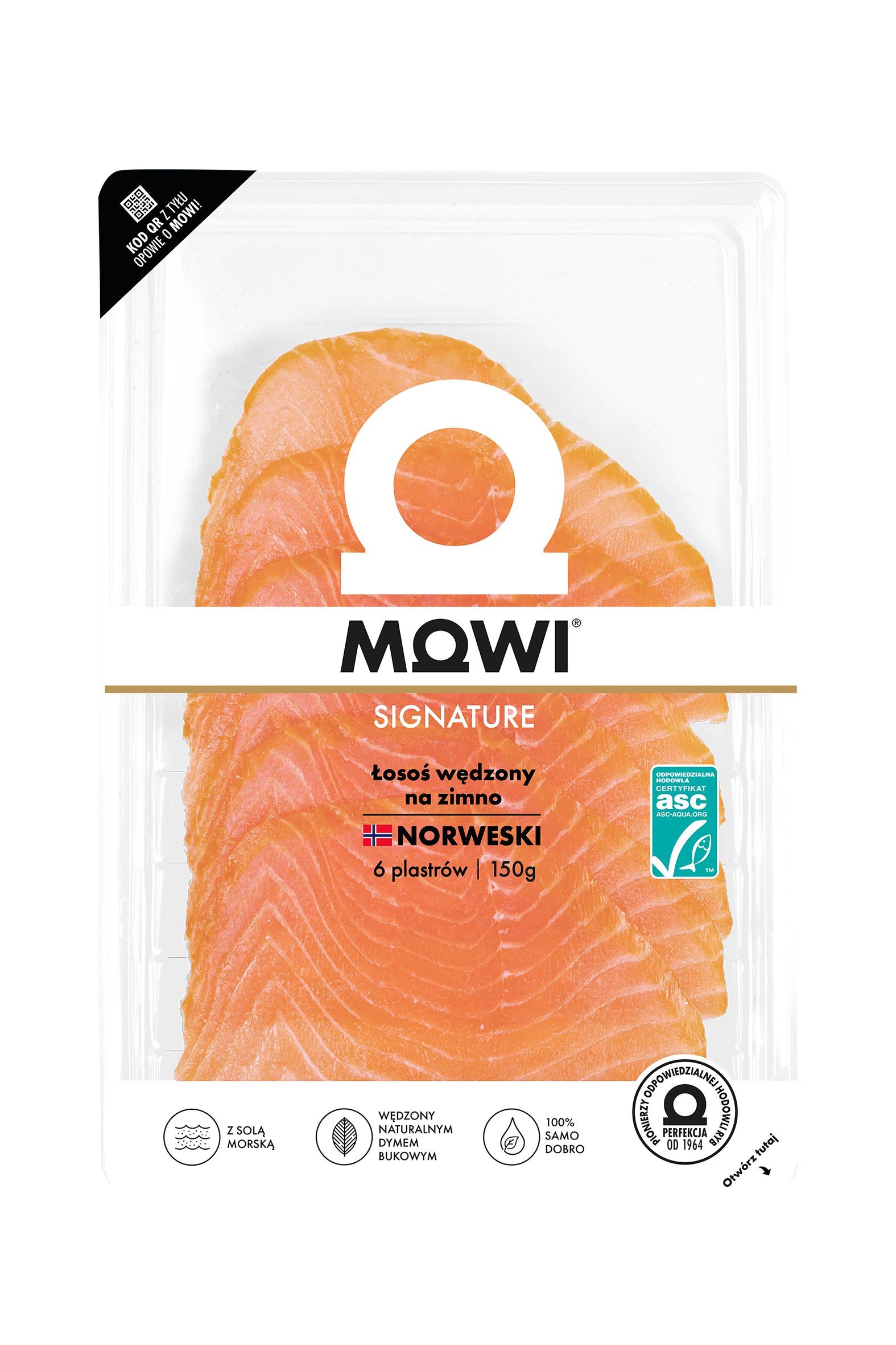 Mowi Uzený losos 150g