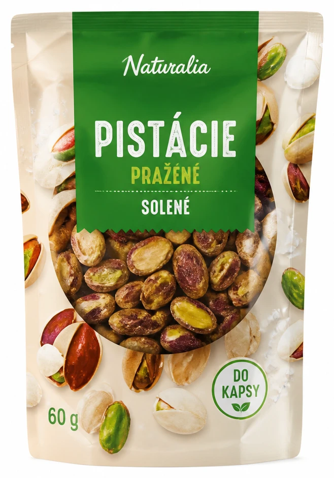 Pistácie pražené solené do kapsy Naturalia