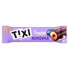 Tixi Ovesná tyčinka s borůvkovou náplní a kakaovou polevou 30g