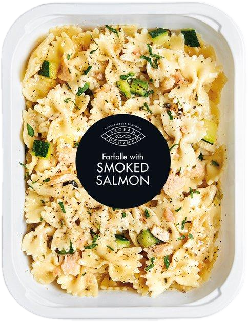 Mytilos Aegean Gourmet Těstoviny Farfalle s kousky uzeného lososa