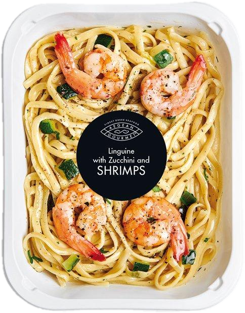 Mytilos Aegean Gourmet Těstoviny Linguine s cuketou a krevetami