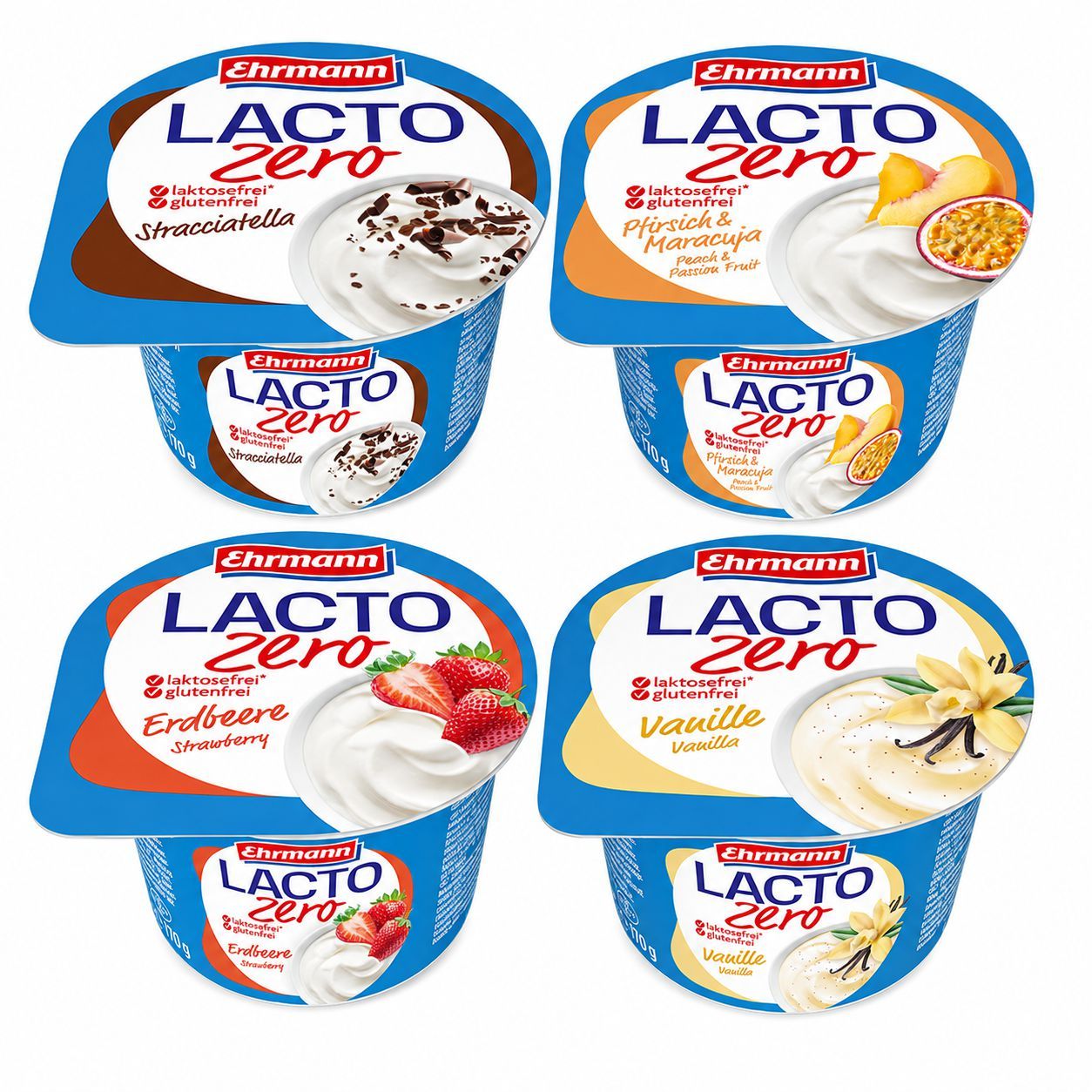Ehrmann Lacto Zero Jogurt různé druhy 170g