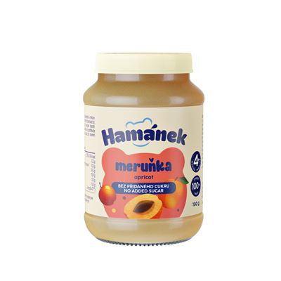 Hamánek Kojenecká výživa meruňka bez přidaného cukru chlaz. 8 x 180 g