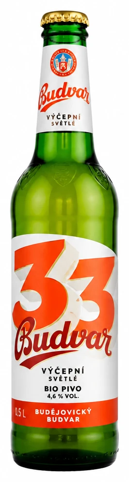 Budvar 33 světlé pivo ležák