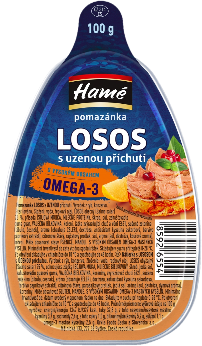 Hamé Pomazánka losos s uzenou příchutí
