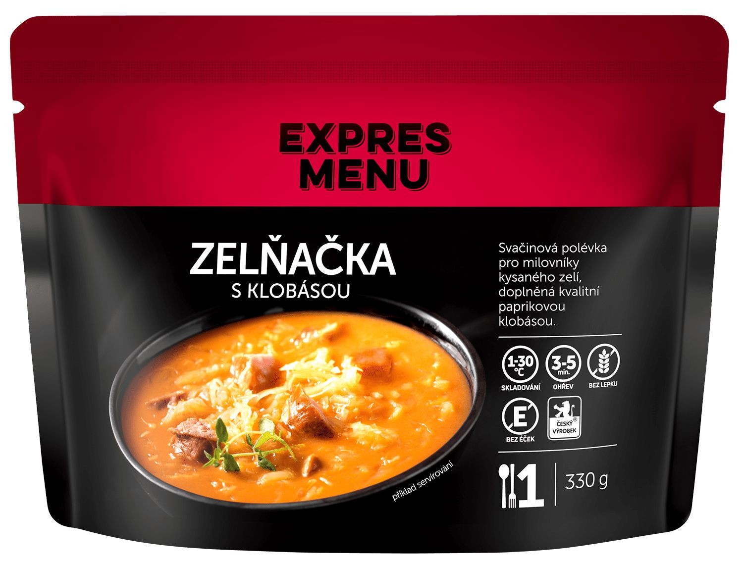 Expres menu Zelňačka s kolbásou 1P, 330g