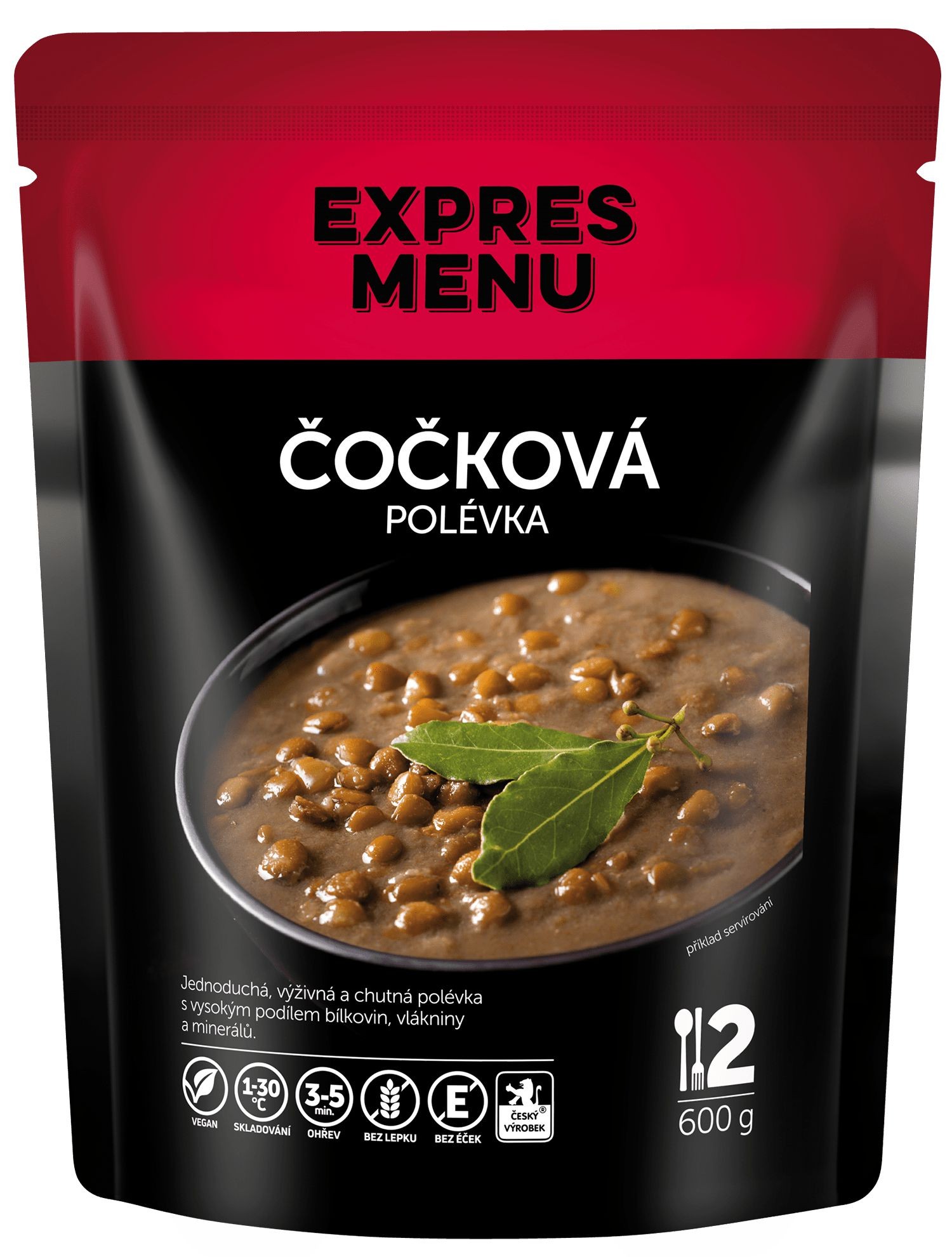 Expres menu Čočková polévka, 2 porce, 600g