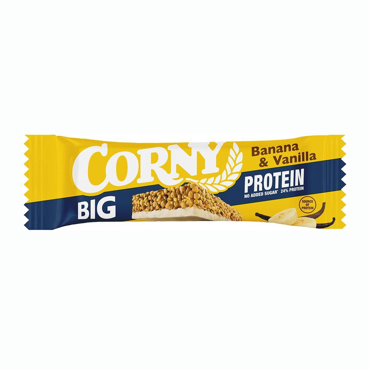 Corny Big protein 24% cereální tyčinka banán & vanilka 50g