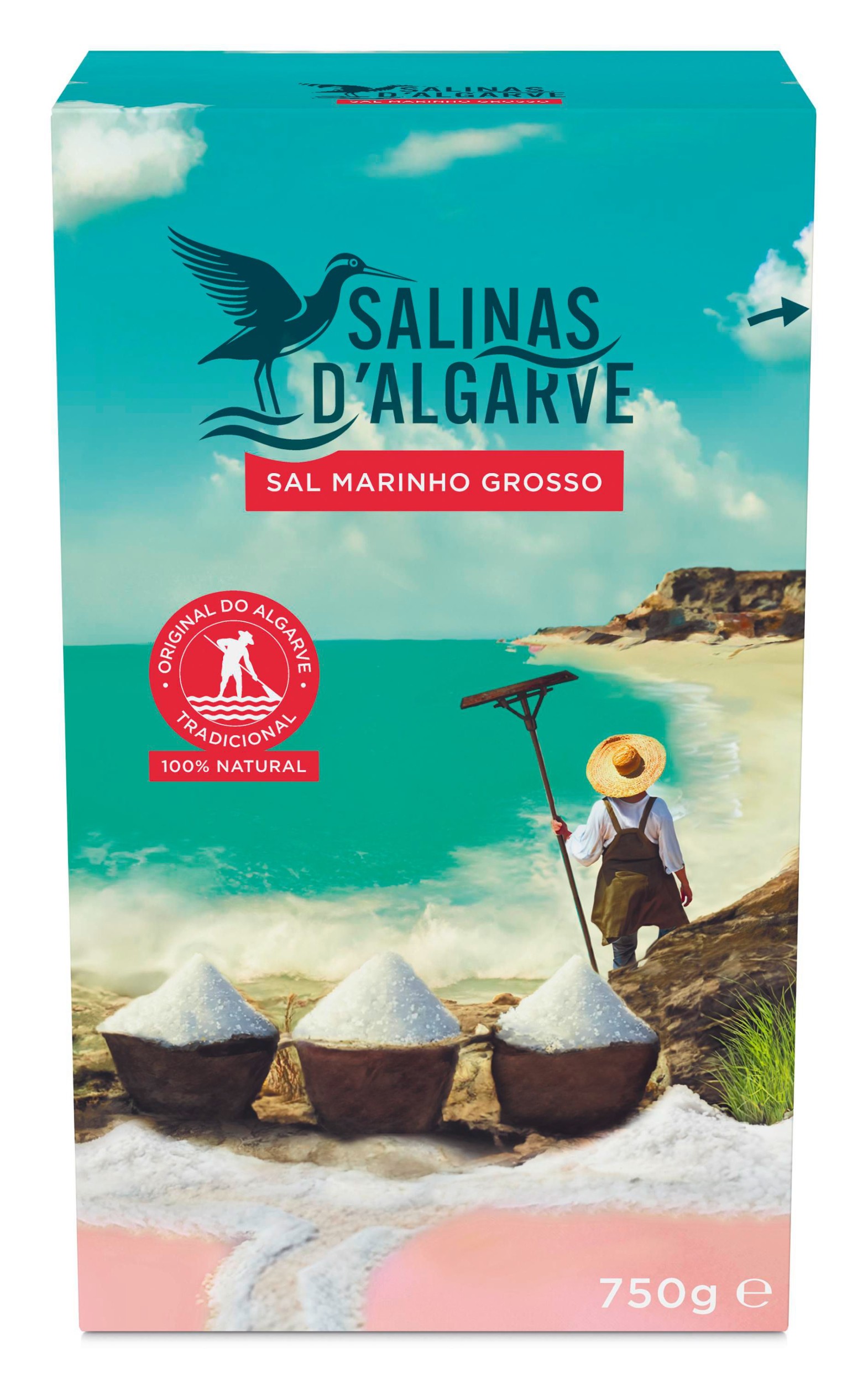 Salinas d´Algarve Mořská hrubozrnná sůl 750g