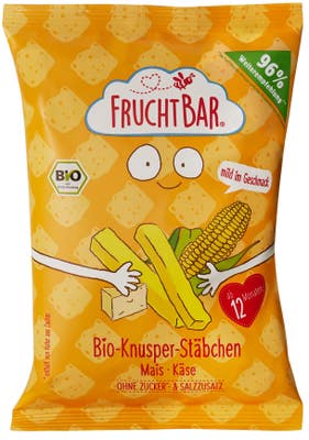 Fruchtbar BIO Kukuřičné křupky se sýrem nesolené