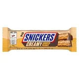 Snickers Creamy Smooth Peanut mléčná čokoláda s náplní z arašídové pomazánky 2 x 18,25g (36,5g)