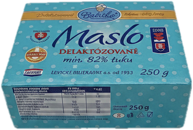 Babička Máslo 82% bezlaktózové