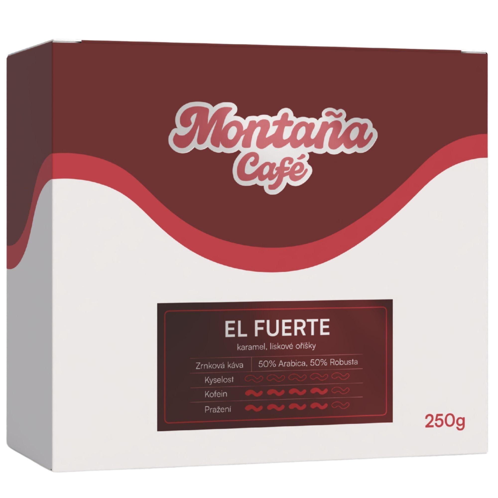 Montaña Café El Fuerte espresso zrnková káva
