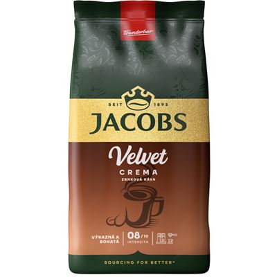 JACOBS Velvet Cream káva zrno 500 g