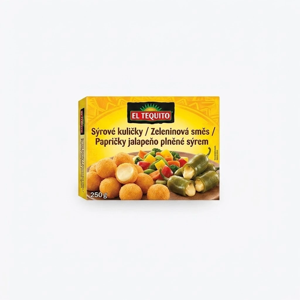 EL TEQUITO Sýrové kuličky / Zeleninová směs / Papričky jalapeňo plněné sýrem