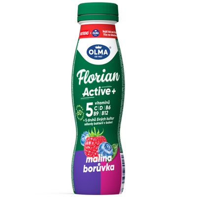 Olma Florian Active+ drink malina a borůvka