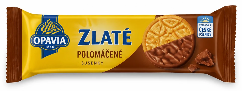 Opavia Zlaté polomáčené Sušenky