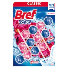 Bref Power Active Flower tuhý WC blok 3 x 50g