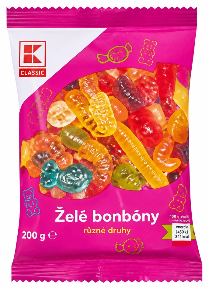 Želé bonbóny různé druhy