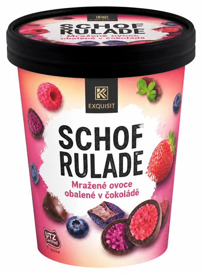SCHOFRULADE Mražené ovoce obalené v čokoládě
